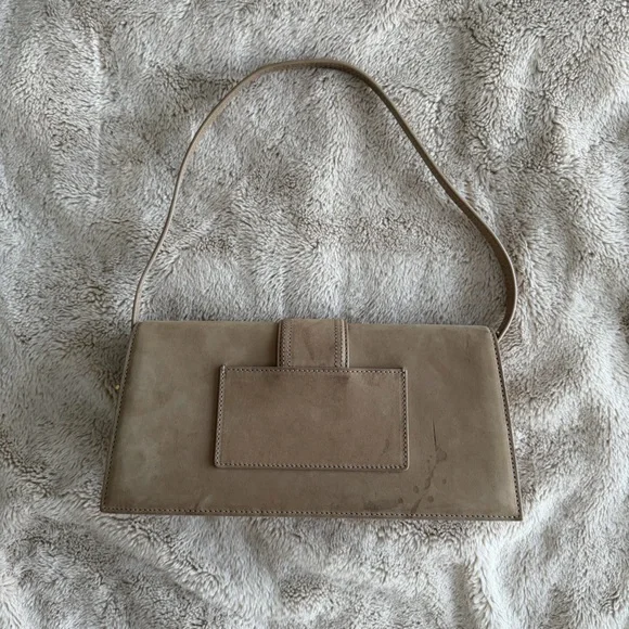 Jacquemus Beige Long Bambino Suede Purse - Picture 2 of 5